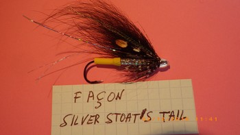 mouche facon silver stoat's tail